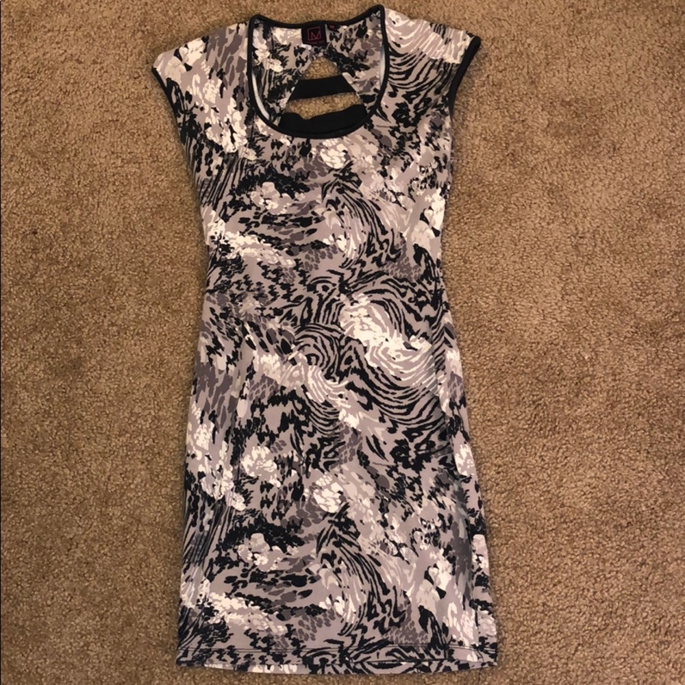 Mini animal print dress
